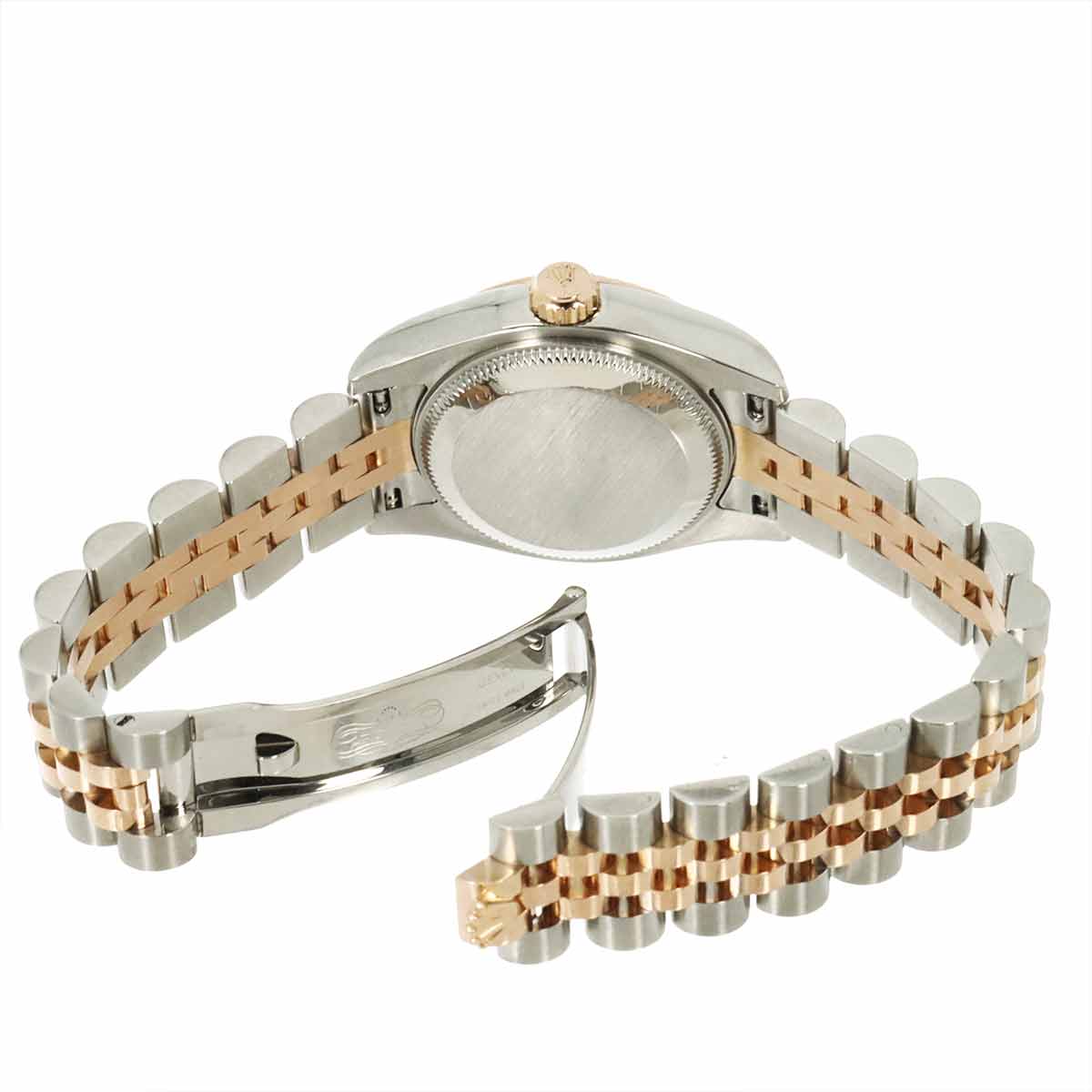 Datejust 179171 Two Tones 750 PG Automatic chocolate Dial Ladies