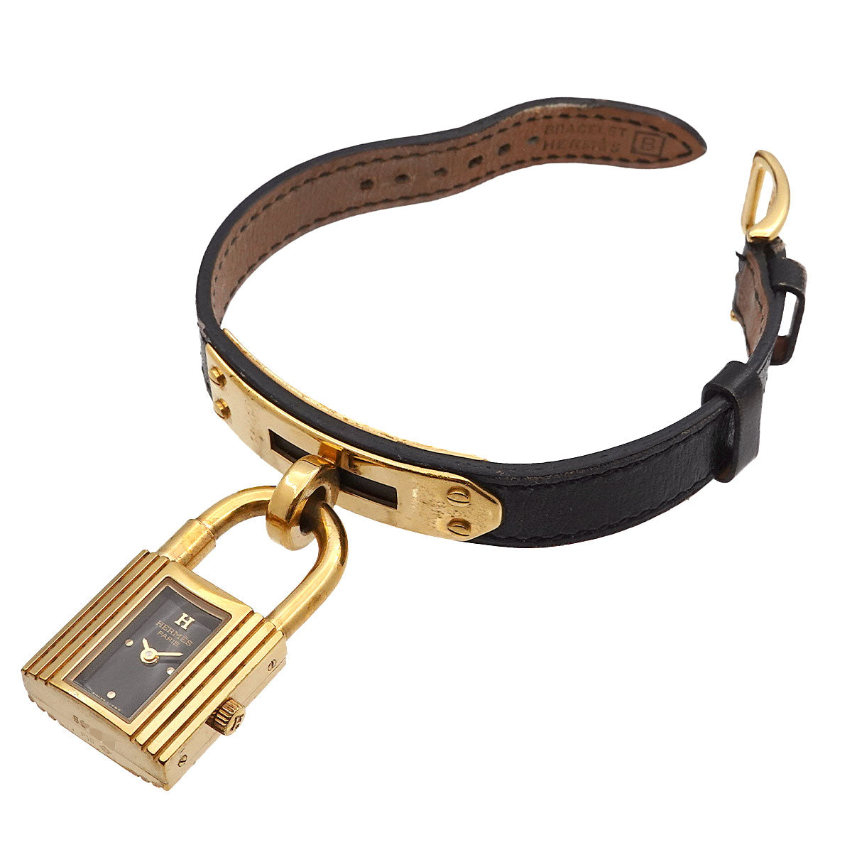 KELLY Watch Quartz Black Dial Leather Ladies Watch