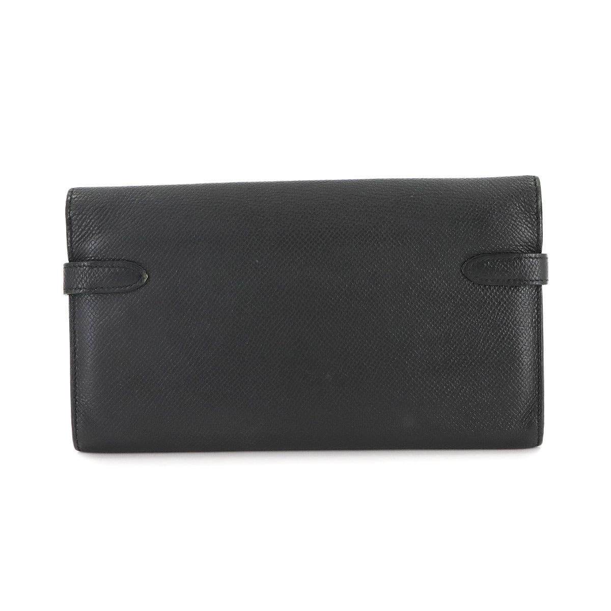 Kelly Wallet Veau Epsom Leather Black Purse