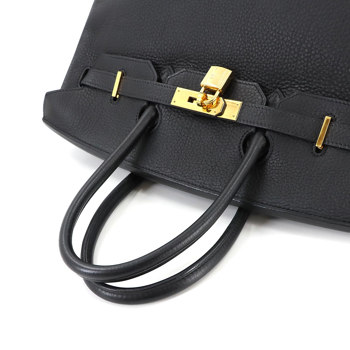 Birkin 35 Togo Black Hand Bag Purse