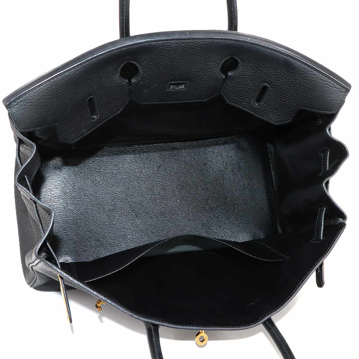 Birkin 35 Togo Black Hand Bag Purse