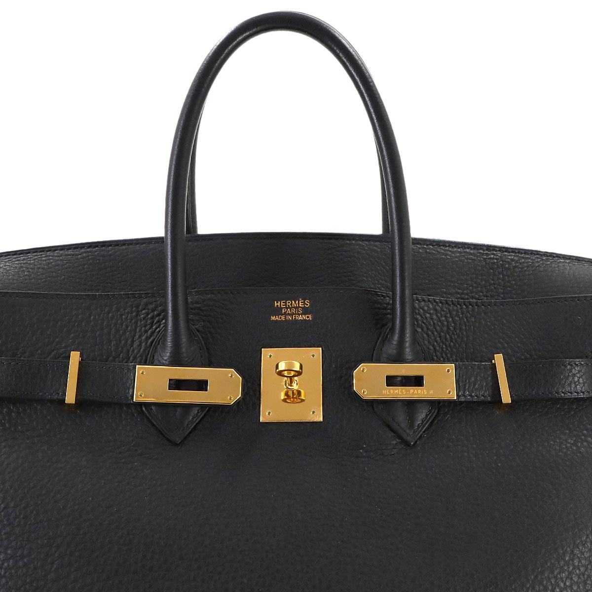 Birkin 35 Togo Black Hand Bag Purse