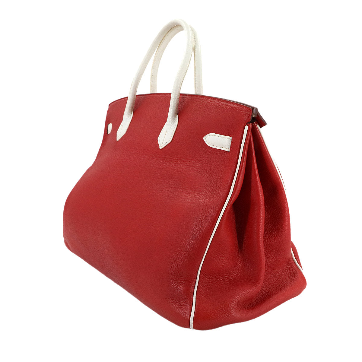 Birkin 40 SPO Personal Togo Rouge Garance White Hand Bag