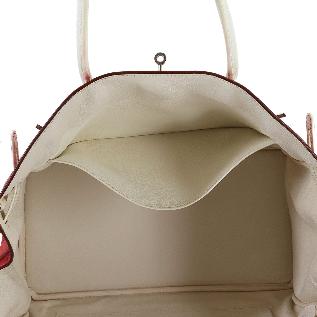 Birkin 40 SPO Personal Togo Rouge Garance White Hand Bag