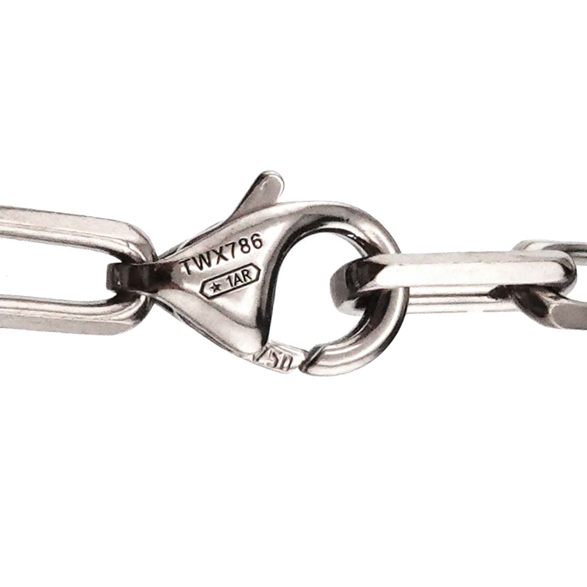 Santos Chain Necklace 18K White Gold 750