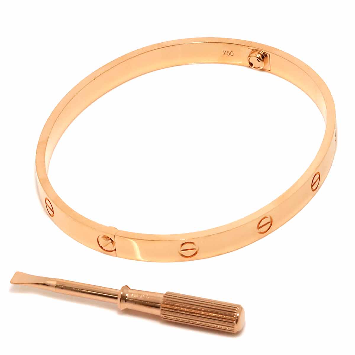 Love Bracelet Bangle 18K Pink Gold 750 Size21