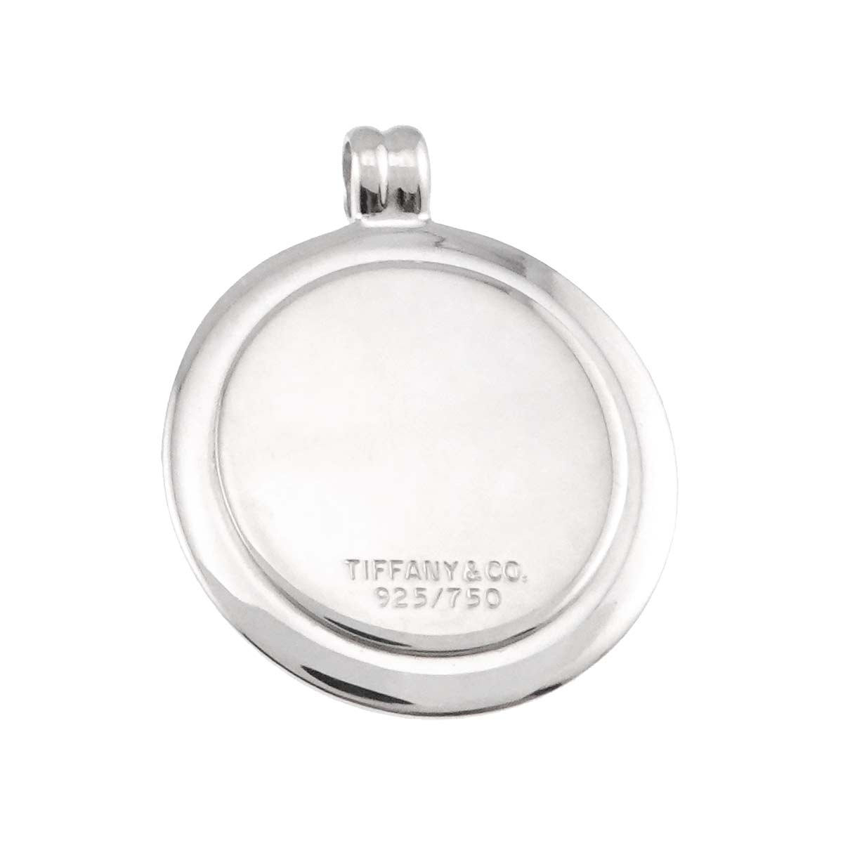 St. Christopher Coin Pendant SV 18K Yellow Gold 750