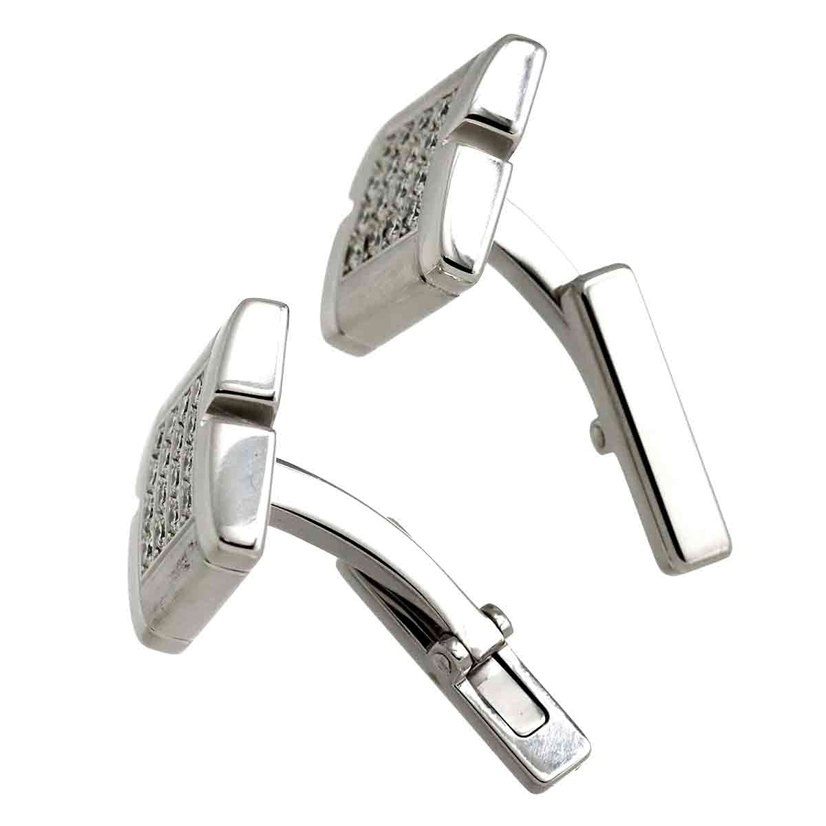 Tank Francaise Diamond Cufflinks 18K WG 750