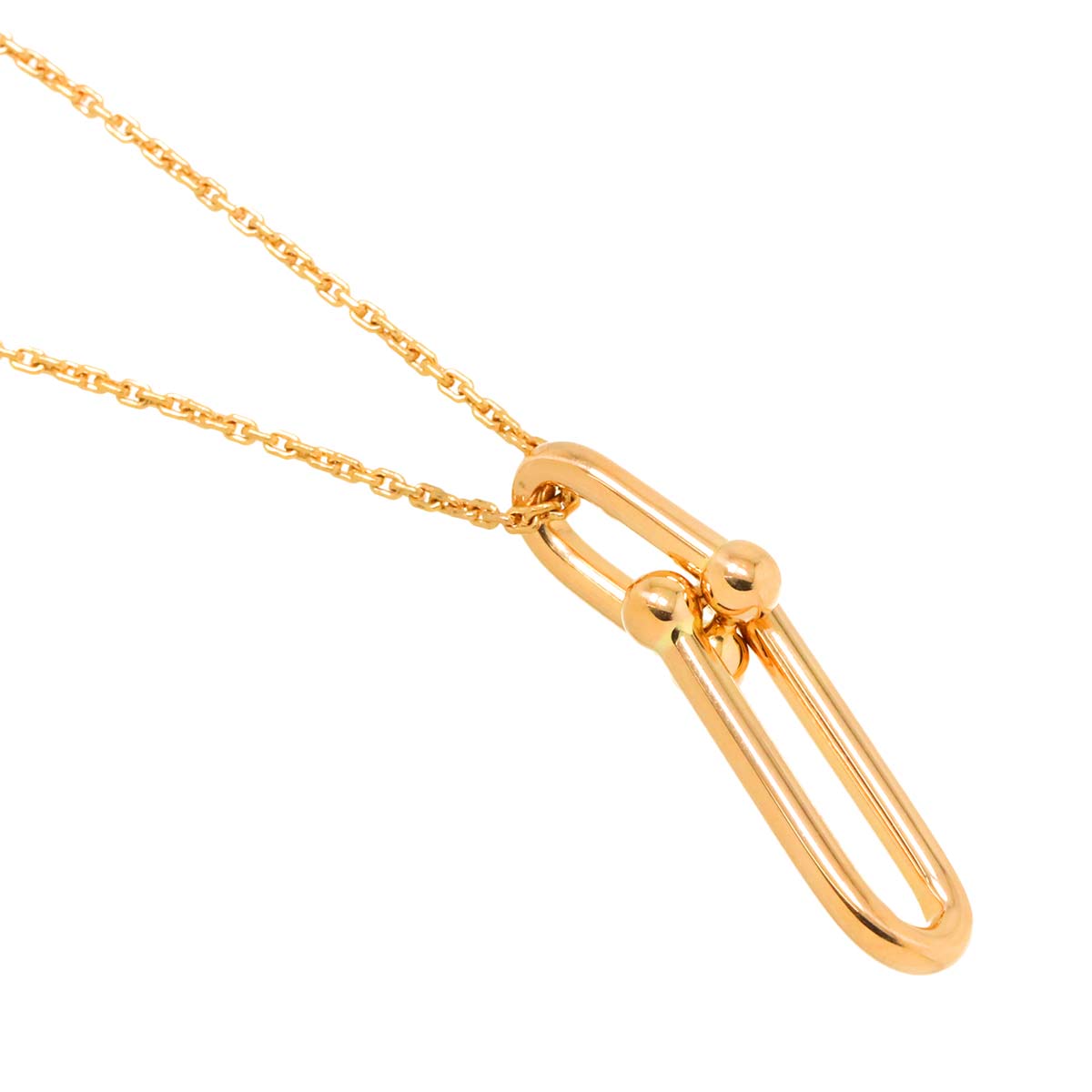 Hardware Link Necklace 18K PG Pink Gold 750