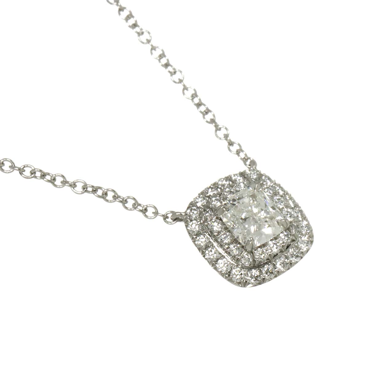 Soleste Diamond 0.36ct H/VVS2 0.15ct Necklace Pt