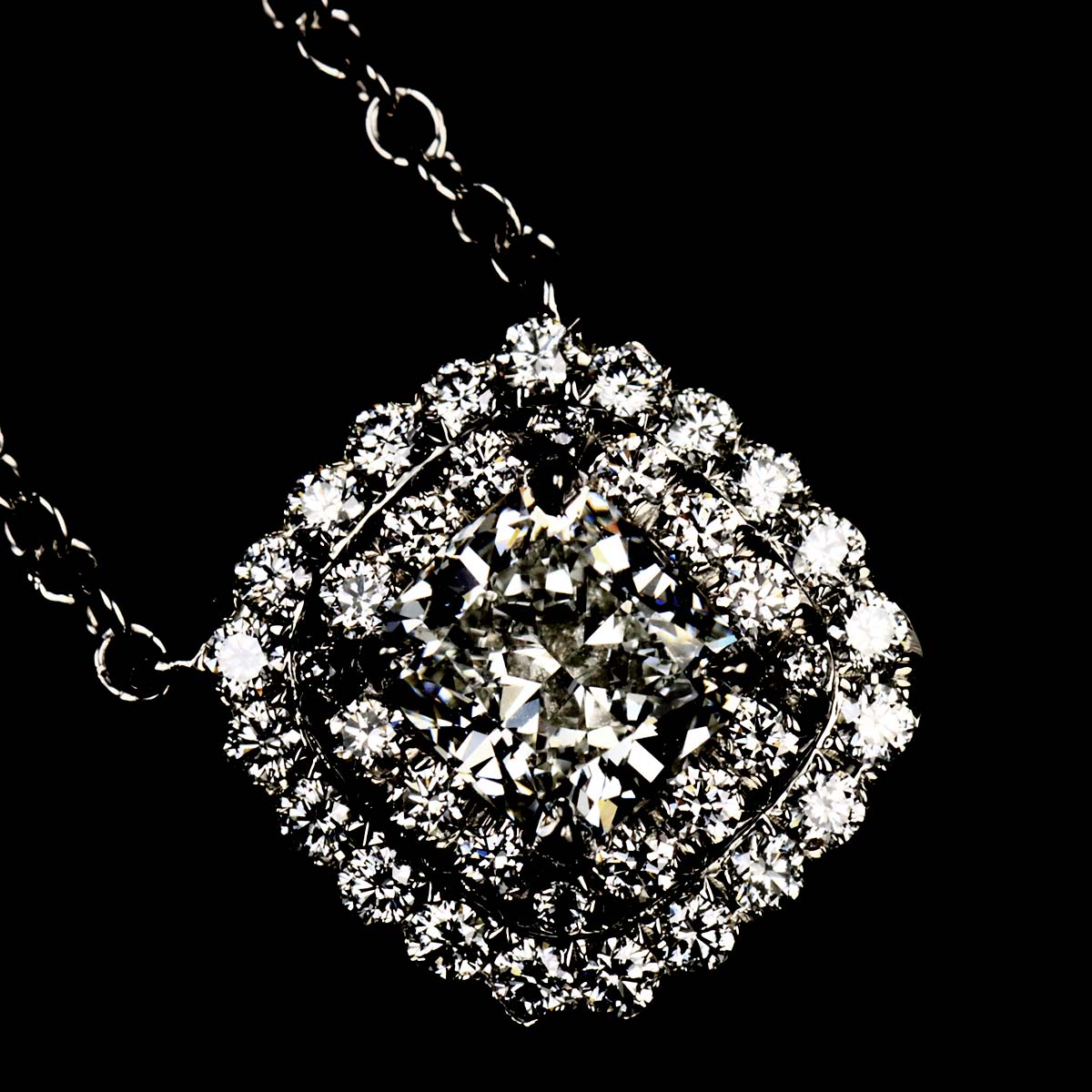 Soleste Diamond 0.36ct H/VVS2 0.15ct Necklace Pt