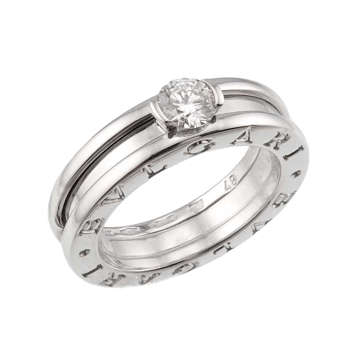 B-ZERO1 Diamond 0.30ct D/VVS1 Ring 18K WG size48 4.5(US)