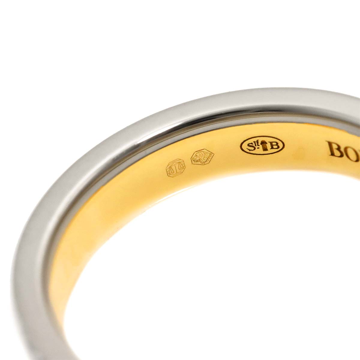 Quatre RADIANT Diamond Ring 18K WG YG 750 Size48 4.5(US)