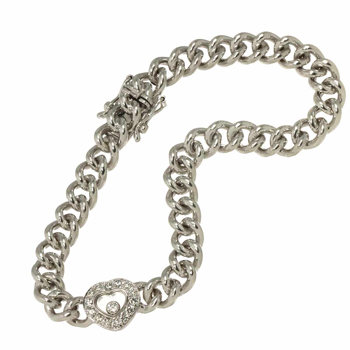 Happy Heart Diamond Bracelet 18K WG 750