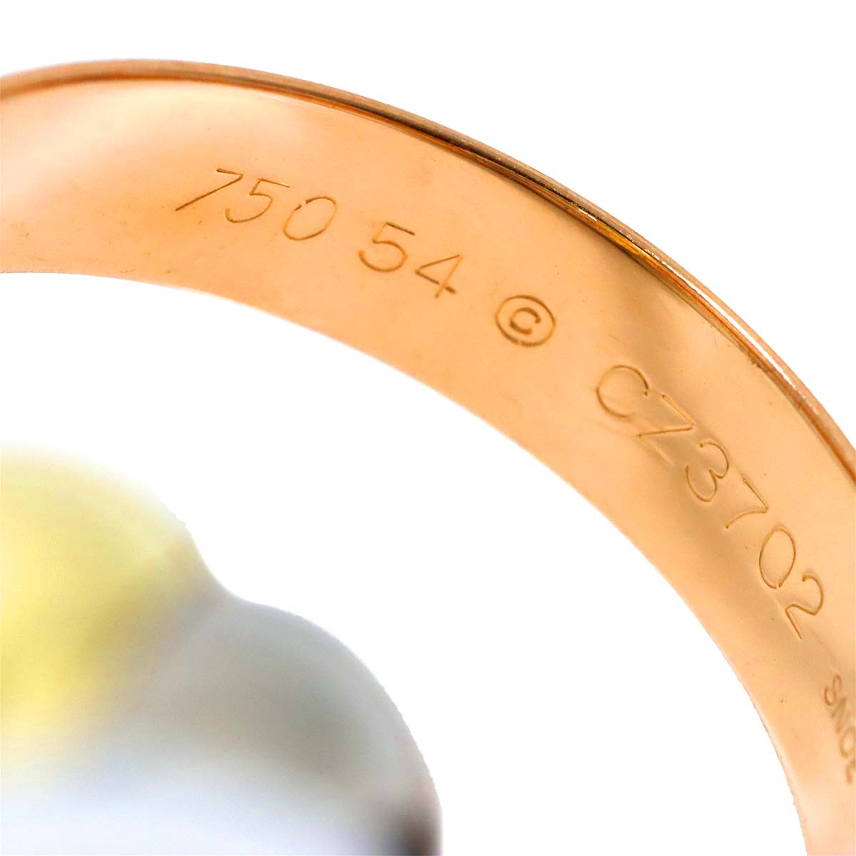 Trinity Ring LM 18K YG WG PG 750 Size54 6.75-7.25(US)