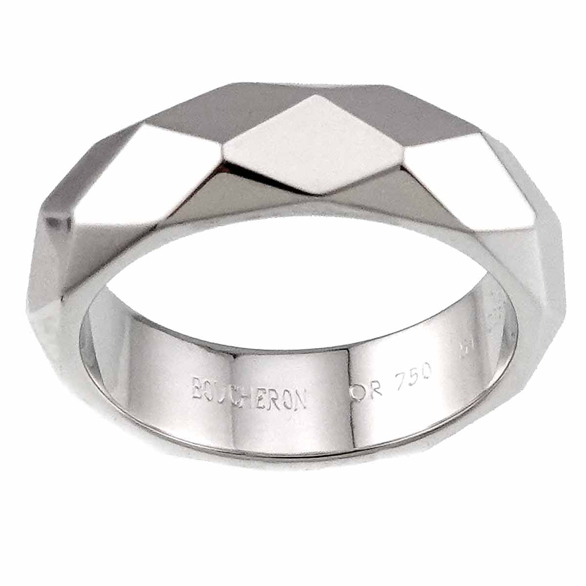 Facet Ring 18K White Gold 750 Size51 5.25(US)