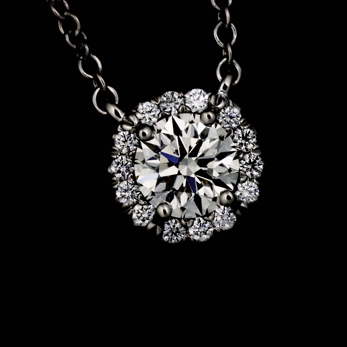Diamond 0.32ct J/VVS2/3EX Necklace Platinum