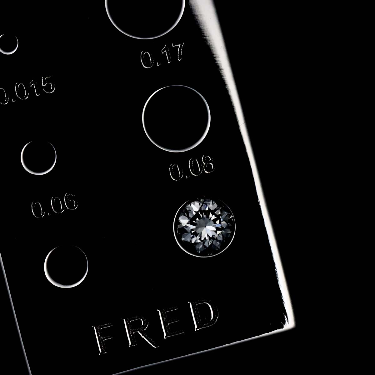 Diamond 0.08ct Necklace 18K WG 750