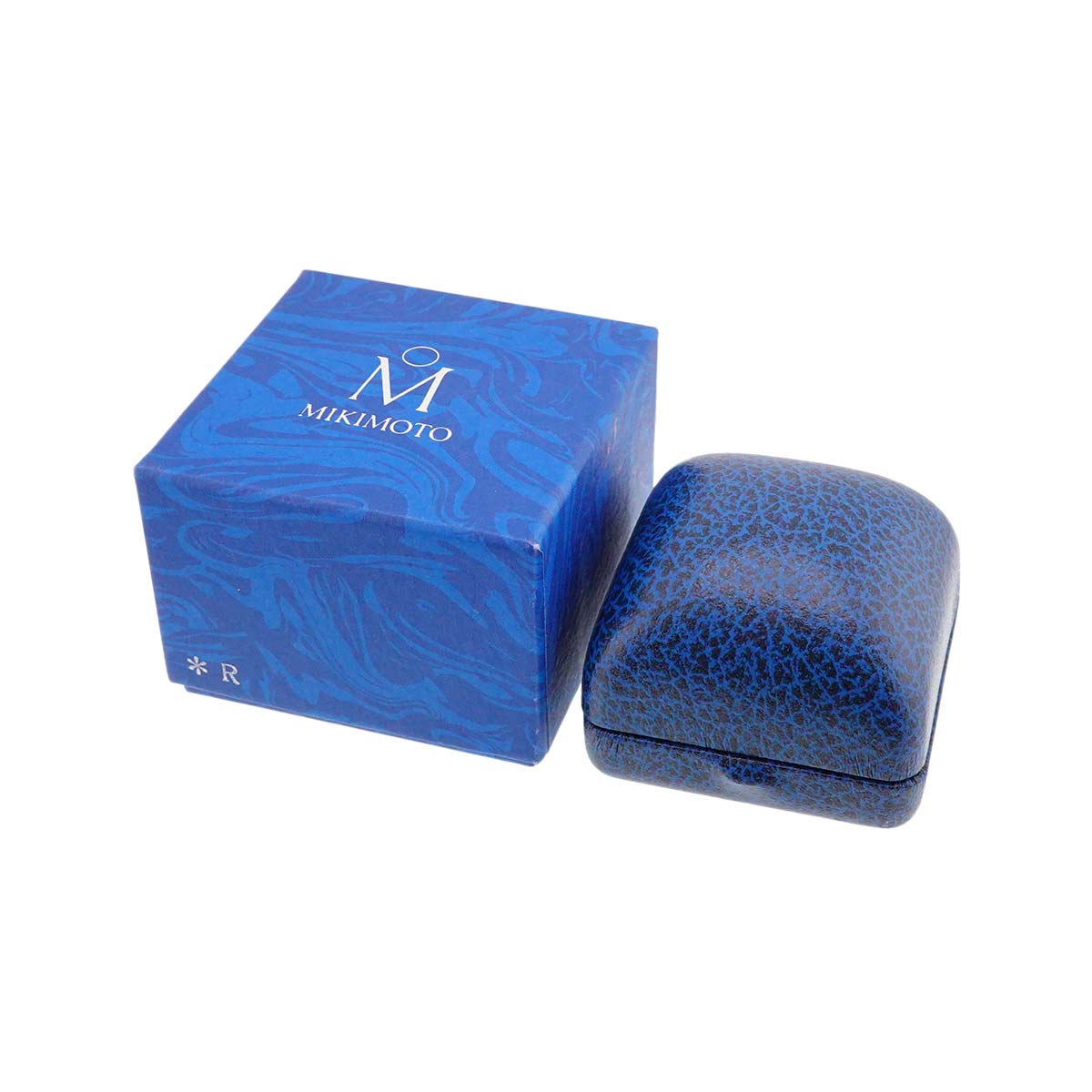 Akoya Pearl 5.7-4.6mm Diamond Ring 18K WG 750 size5-5.25(US)