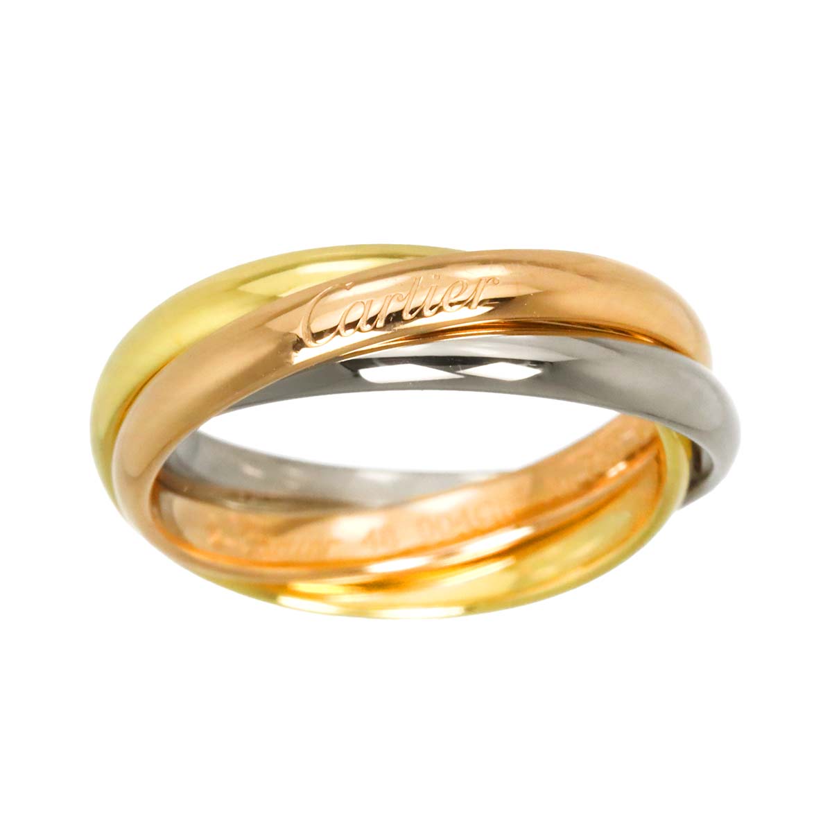 Trinity Ring SM 18K YG WG PG 750 Size48 4.5(US)
