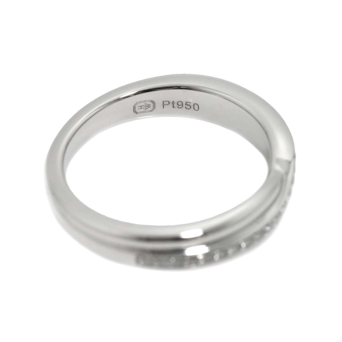Diamond Ring Pt Platinum size4-4.5(US)