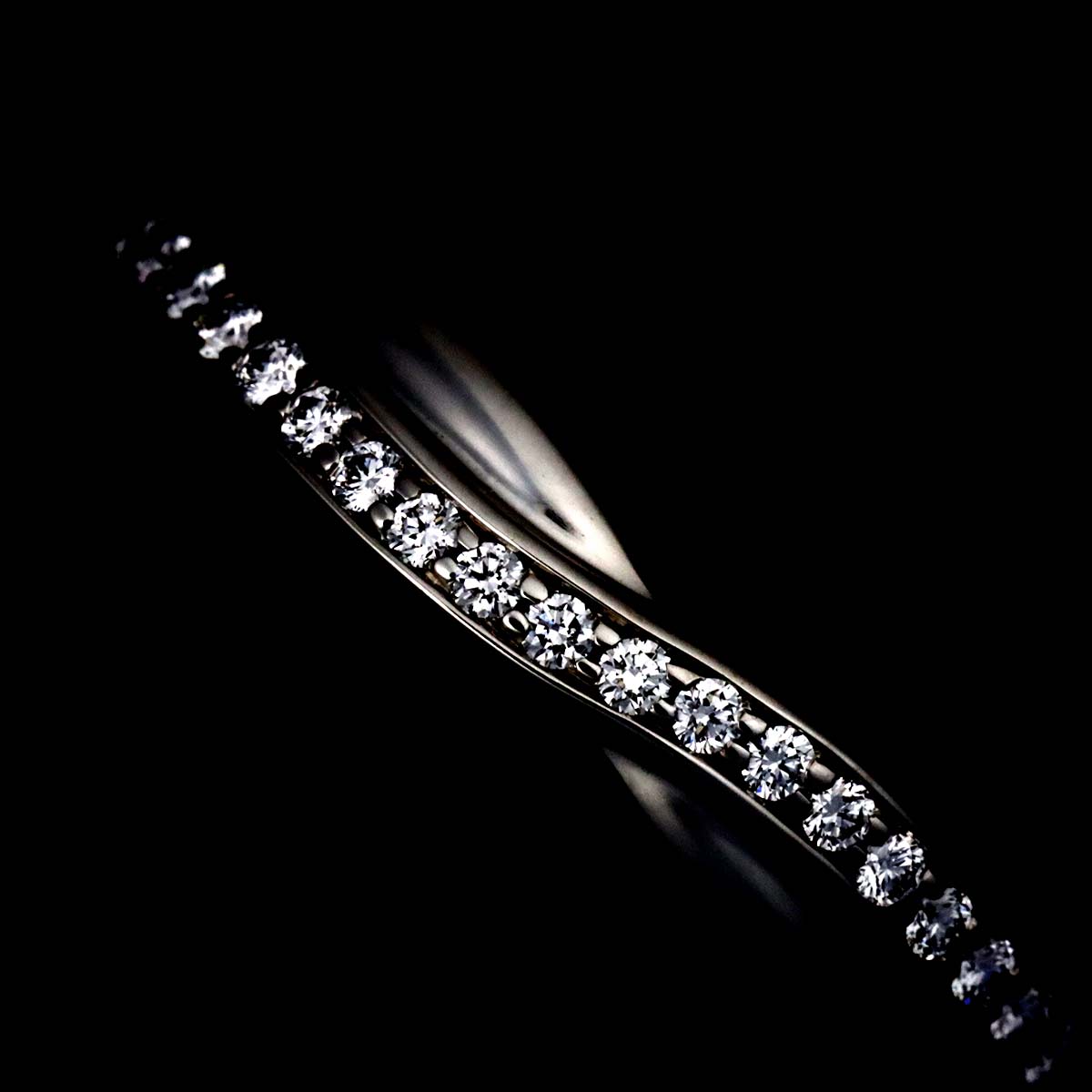 Diamond Ring Pt Platinum size4-4.5(US)