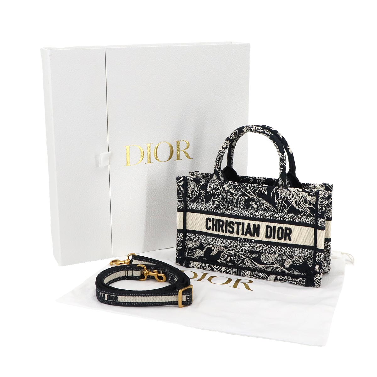 Toile de Jouy Revers Book Tote Mini shoulder Bag