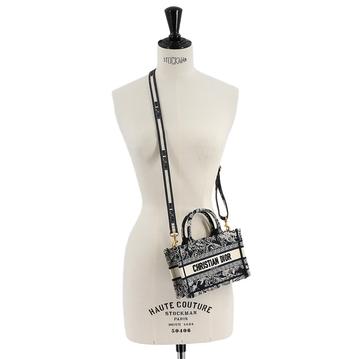 Toile de Jouy Revers Book Tote Mini shoulder Bag