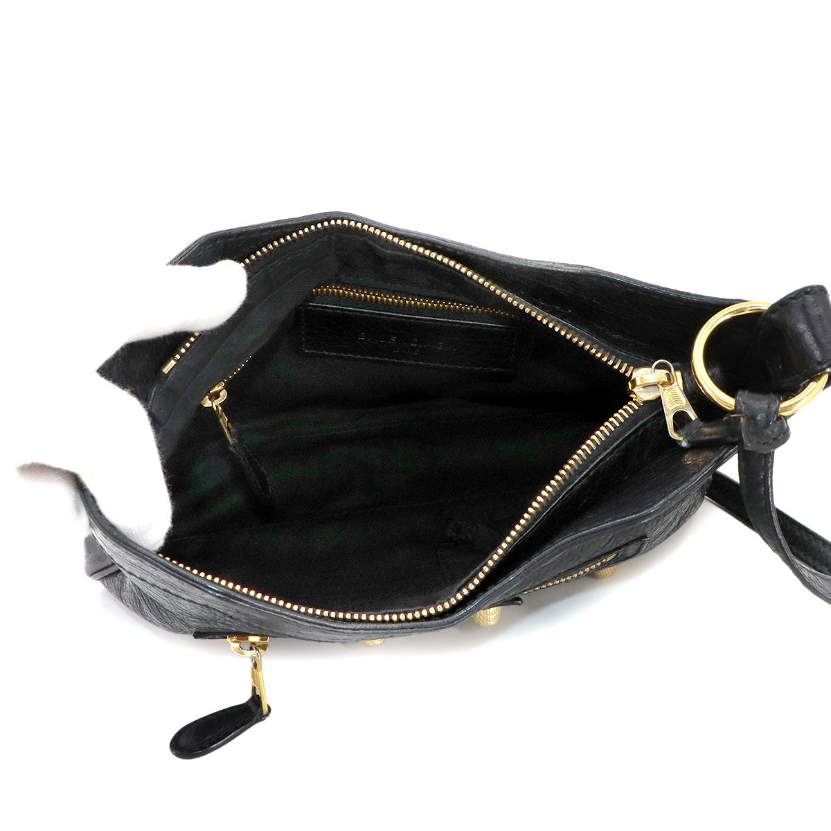 Giant Hip Shoulder Bag Leather Black 237203 Purse