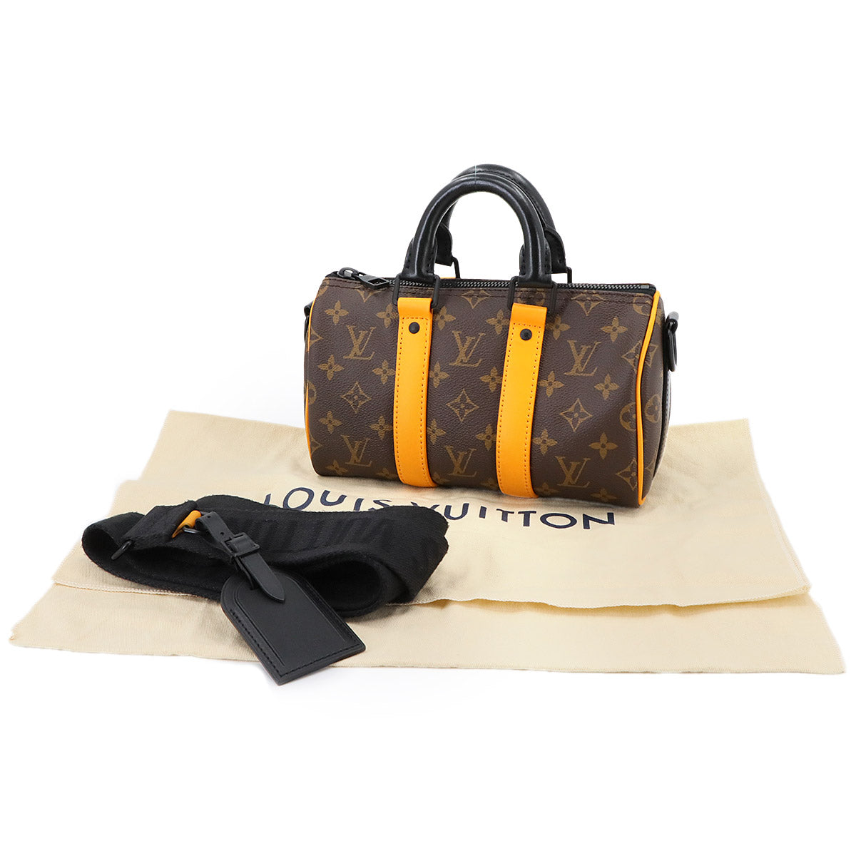 Monogram Macassar Keepall Bandouliere 25 M46687