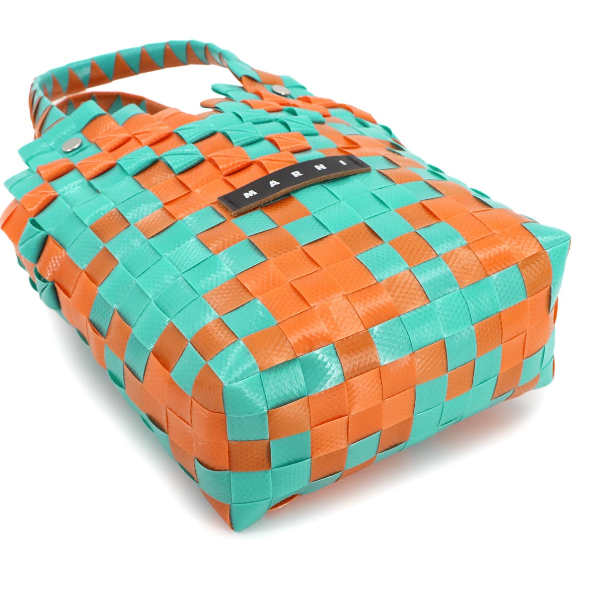 Kids Basket Hand Bag Polypropylene Green Orange