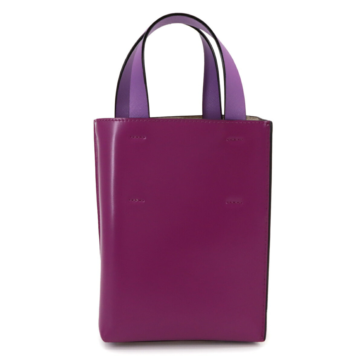 Museo Nano Tote Shoulder Bag Leather Purple Pink Purse