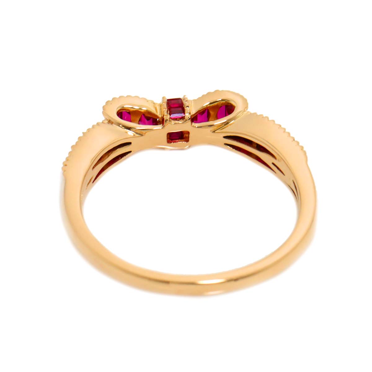 Ruby 1.02ct Ring 18K PG Pink Gold 750 9(US)
