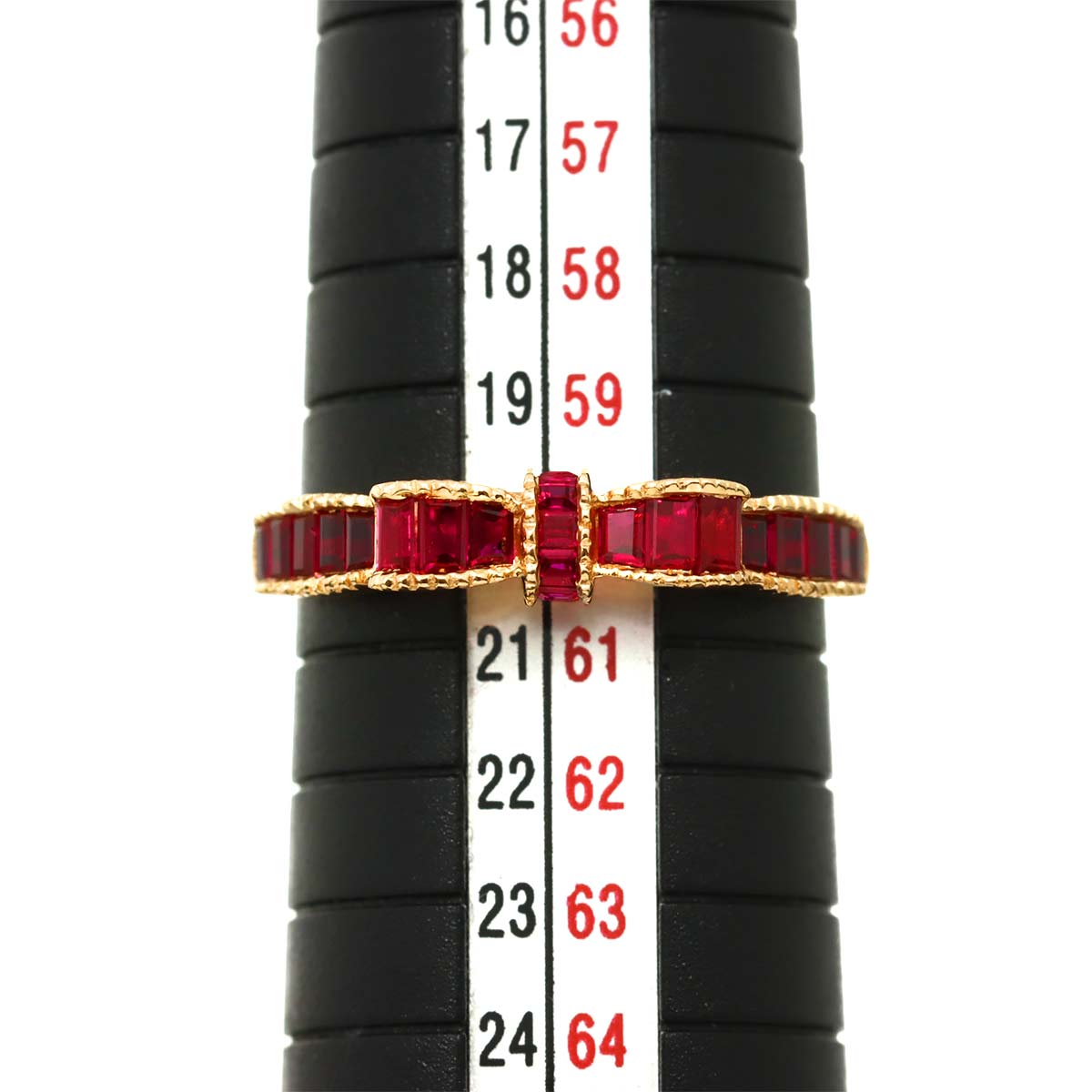 Ruby 1.02ct Ring 18K PG Pink Gold 750 9(US)