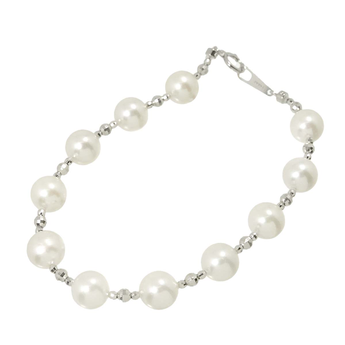 Akoya Pearl 8.1mm Bracelet 18K WG White Gold 750