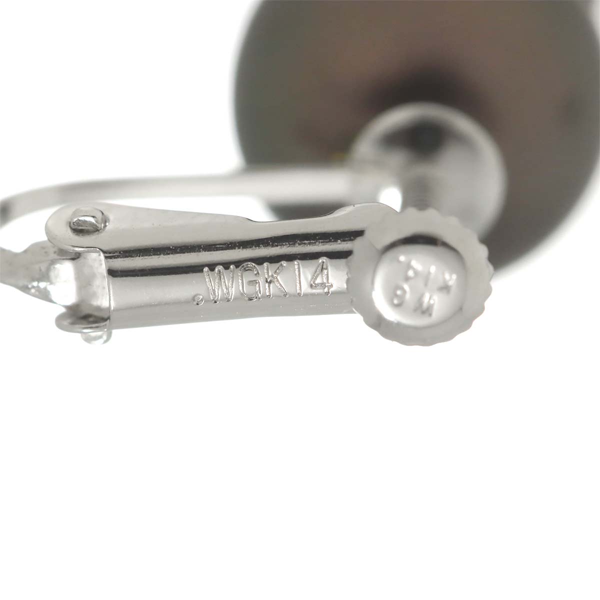 South Sea Pearl 10.1mm Earrings 14K K14 WG White Gold 585