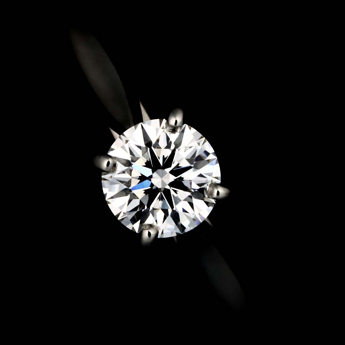 Diamond 0.45ct F/VVS1 Ring Pt Size48 4.5(US)