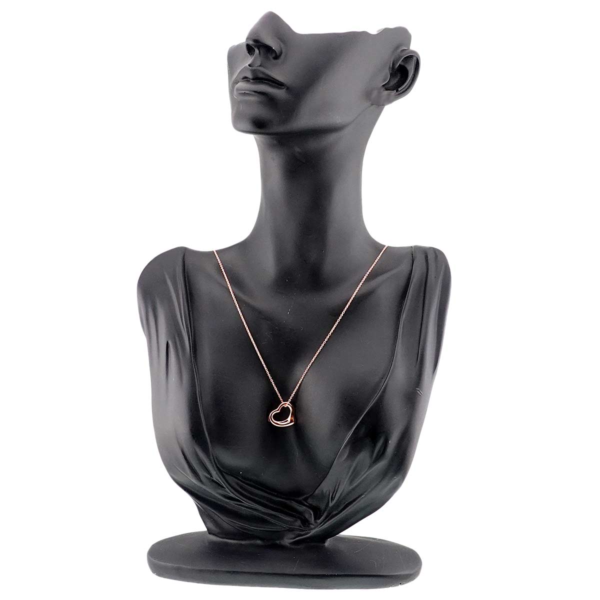 Open Heart Necklace 18K Pink Gold 750