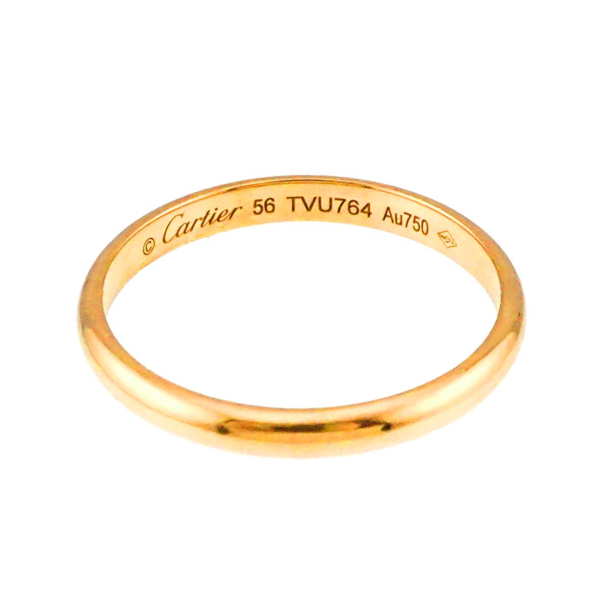Classic Ring 18K Yellow Gold 750 size56 7.5(US)