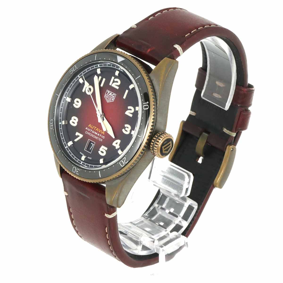 AUTAVIA WBE5191 date Automatic Red Dial Mens