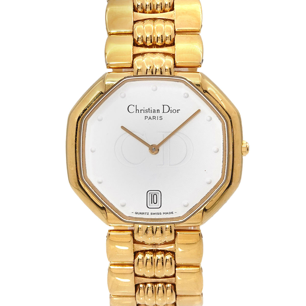 Octagon 45.154 Quartz Date White Dial Mens Watch