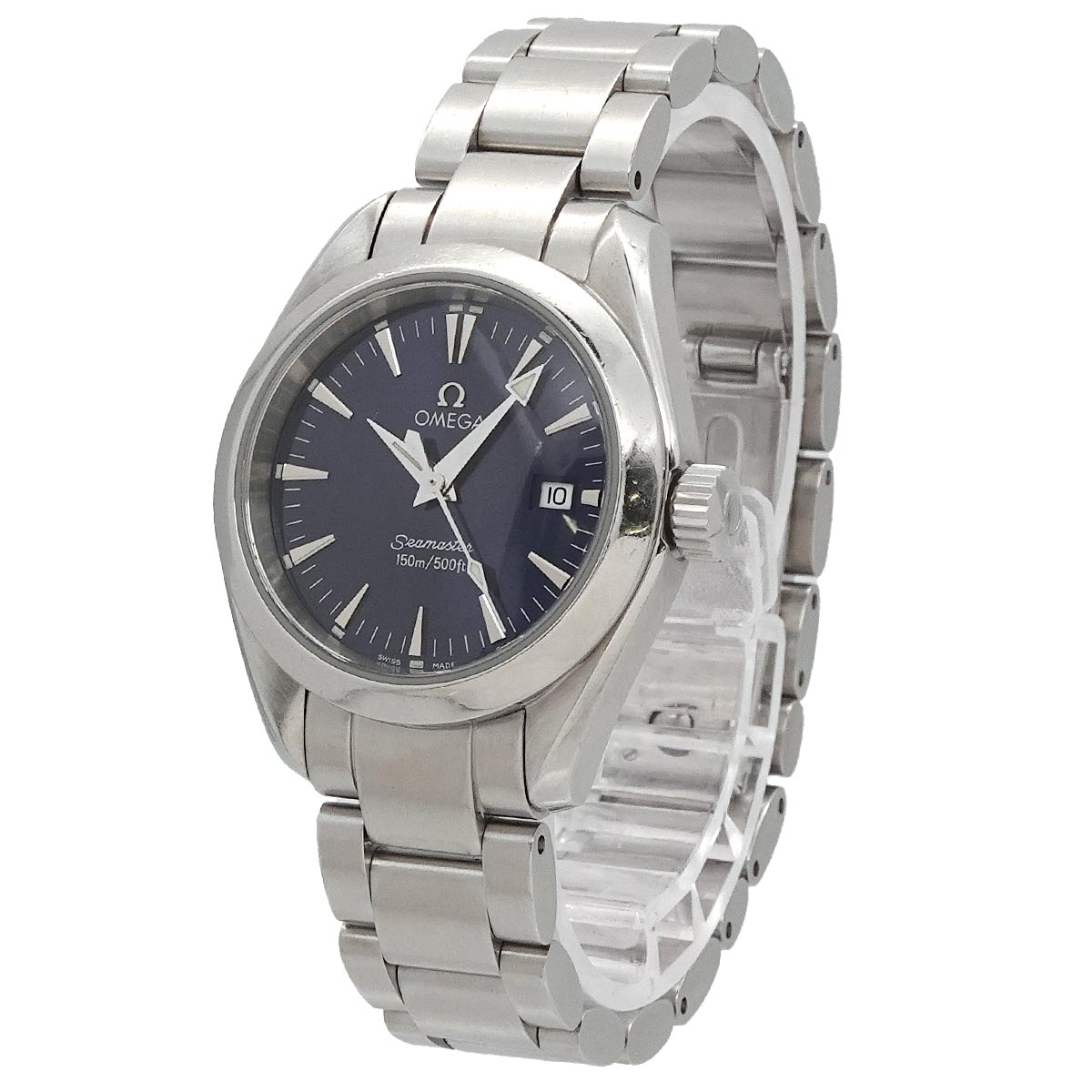 Seamaster Aqua Terra 2577 80 Date Quartz Navy Dial Ladies