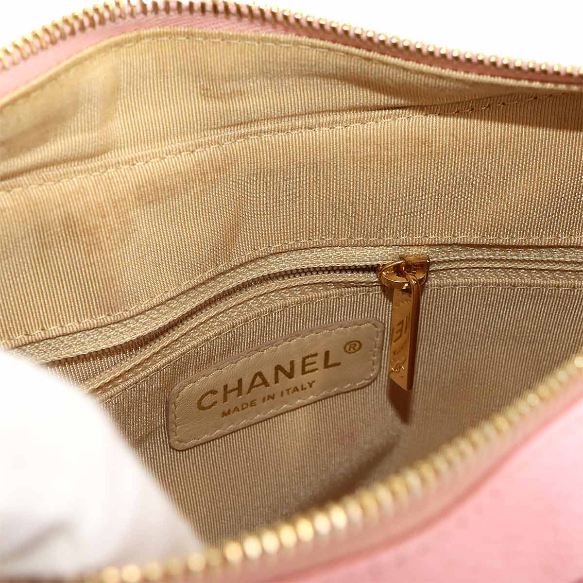 Matelasse Chain Shoulder Bag Leather Pink A20993