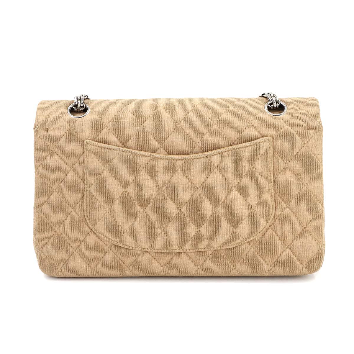 Medium Classic Double Flap Chain Bag 25cm Cotton Jersey 