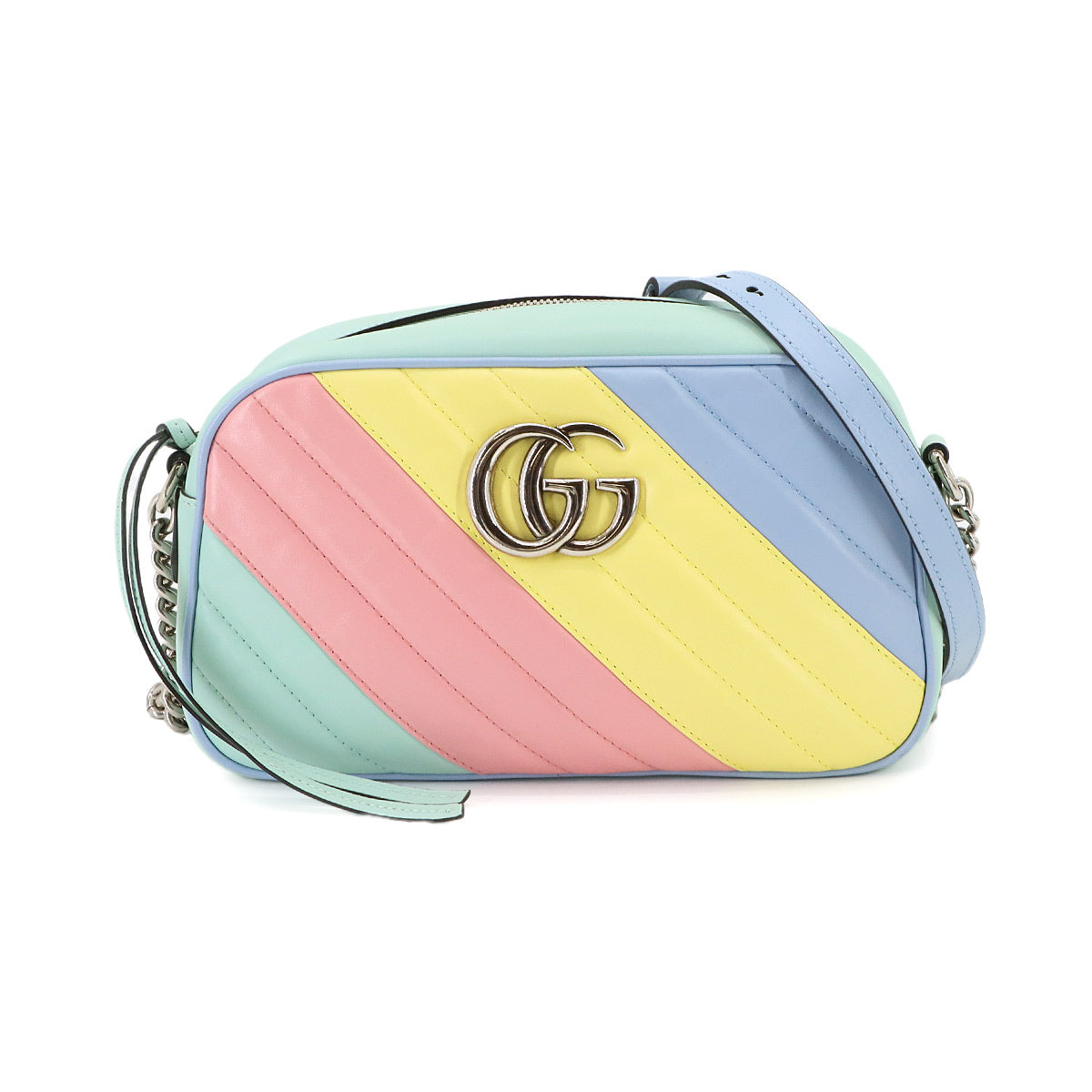 GG Marmont Quilting Small Chain Shoulder Bag Leather Multicolor