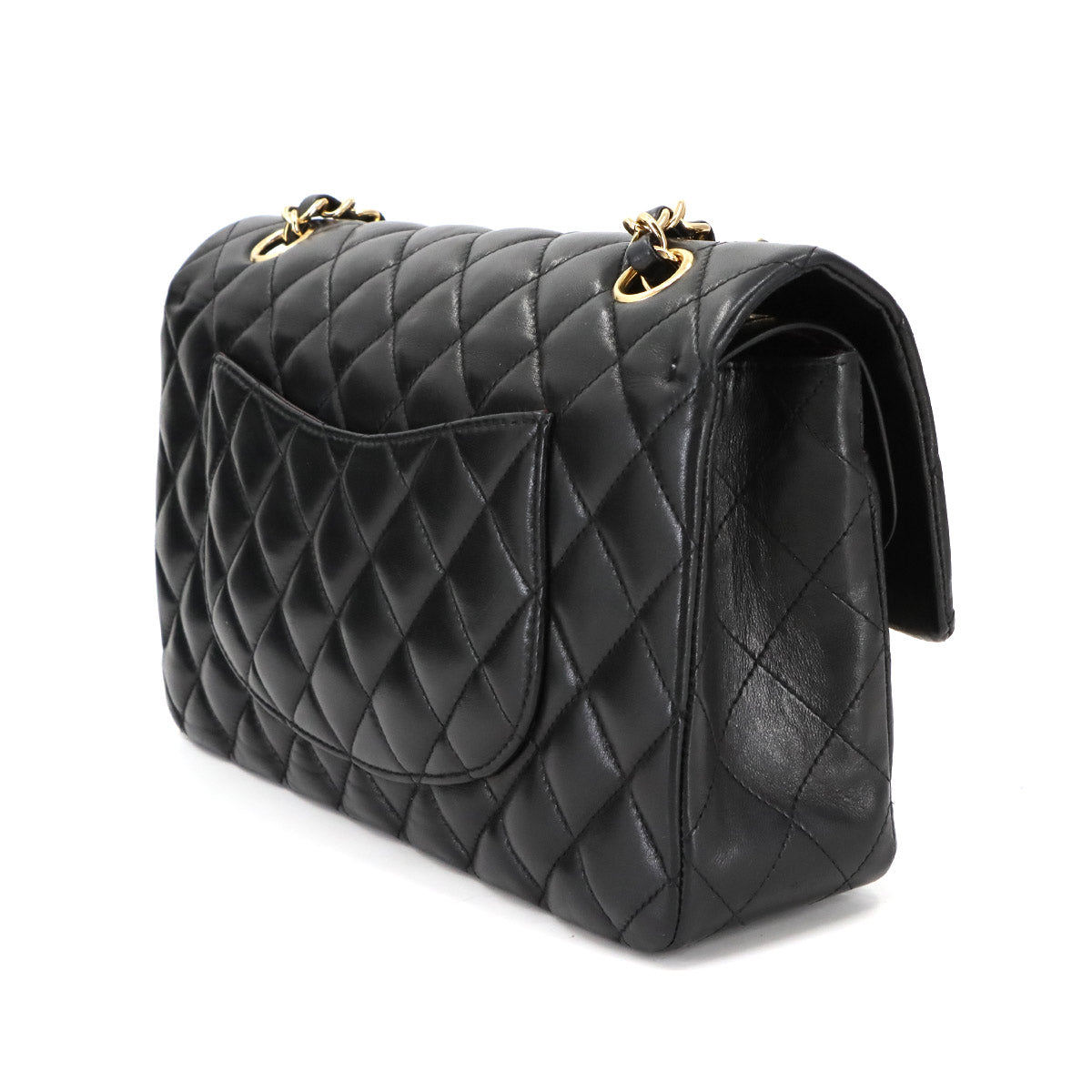 Matelasse 25 Chain Shoulder Bag Leather Black A01112 11.12