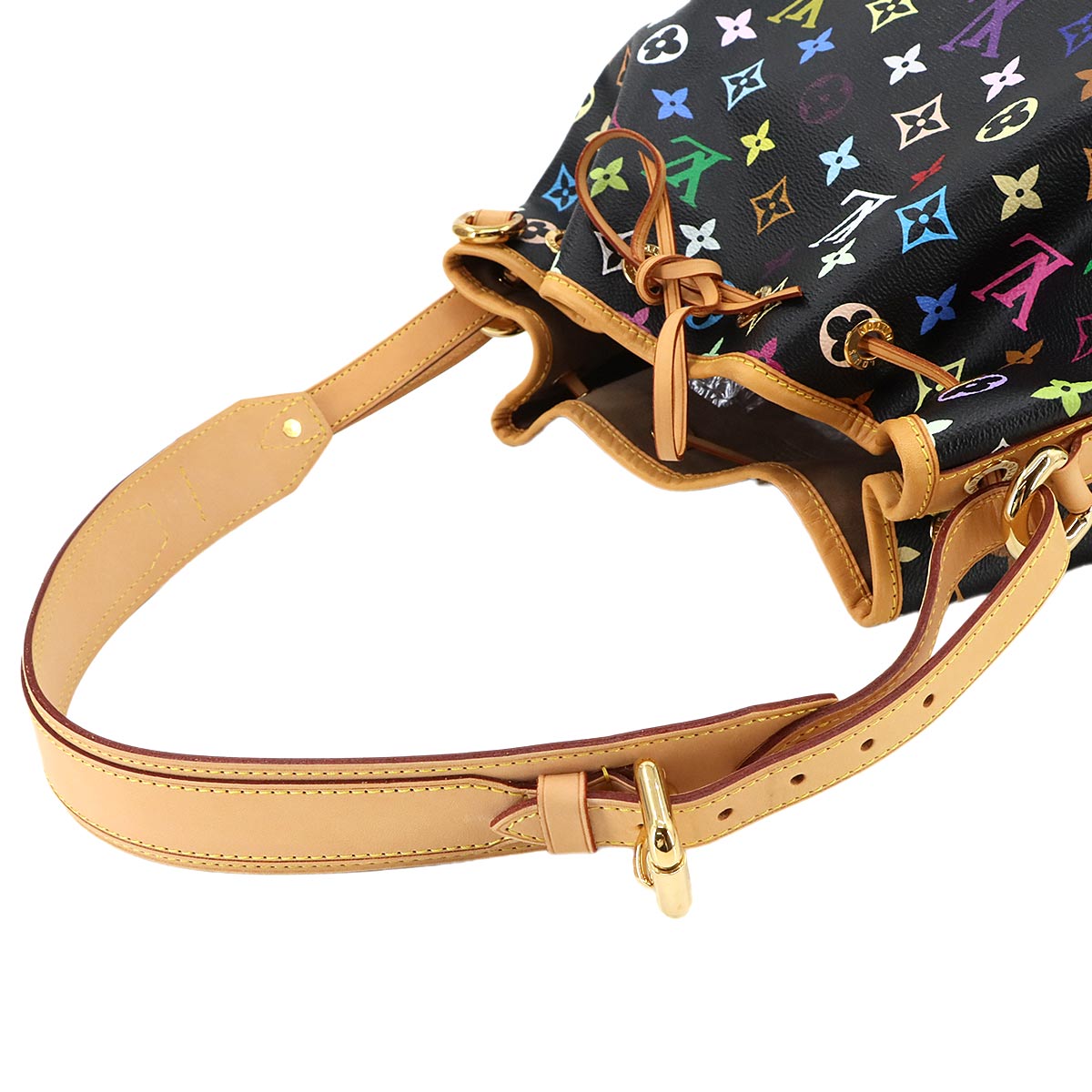 Monogram Multicolor Petit Noe Shoulder Bag Noir M42230