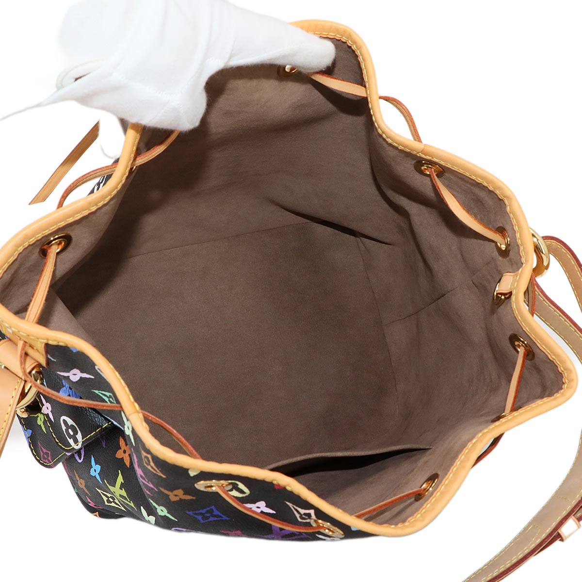 Monogram Multicolor Petit Noe Shoulder Bag Noir M42230