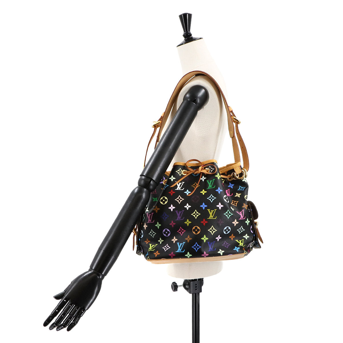 Monogram Multicolor Petit Noe Shoulder Bag Noir M42230