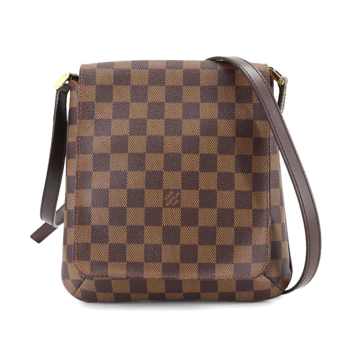 Damier Musette Salsa Long Shoulder Bag Ebene N51300